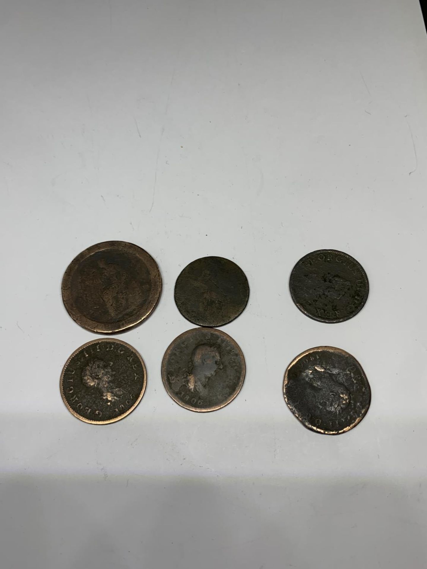 SIX GEORGE III COINS - Bild 2 aus 2