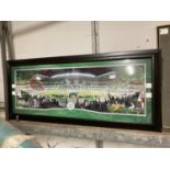 A FRAMED CELTIC V BRACELONA 125 YEARS CELEBRATION