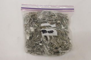 A QUANTITY OF WHITE METAL JEWELLERY