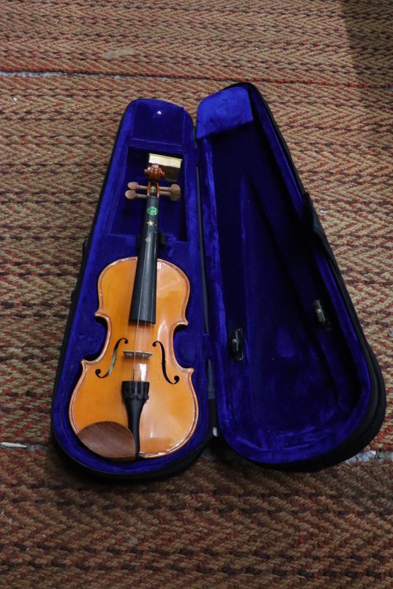 A STENTOR STUDENT 1/4 VIOLIN IN A CASE