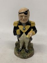 A BAIRSTOW POTTERY WINSTON CHURCHILL FIGURE "FIRST SEA LORD" - LIMITED EDITION NO. 16