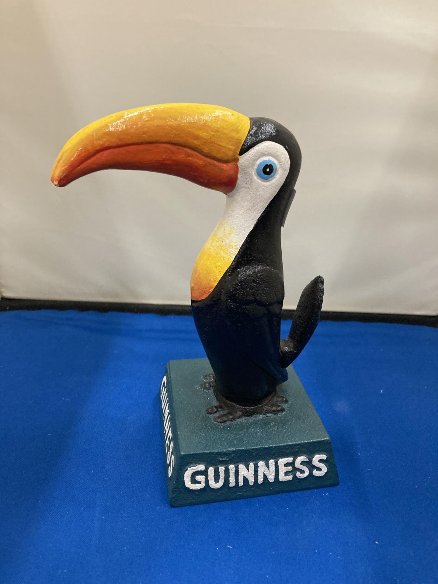 A CAST GUINNESS TOUCAN FIGURE