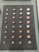 A DISPLAY OF VINTAGE 'TANA LAWN' LIBERTY BUTTONS