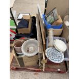 AN ASSORTMENT OF HOUSEHOLD CLEARANCE ITEMS