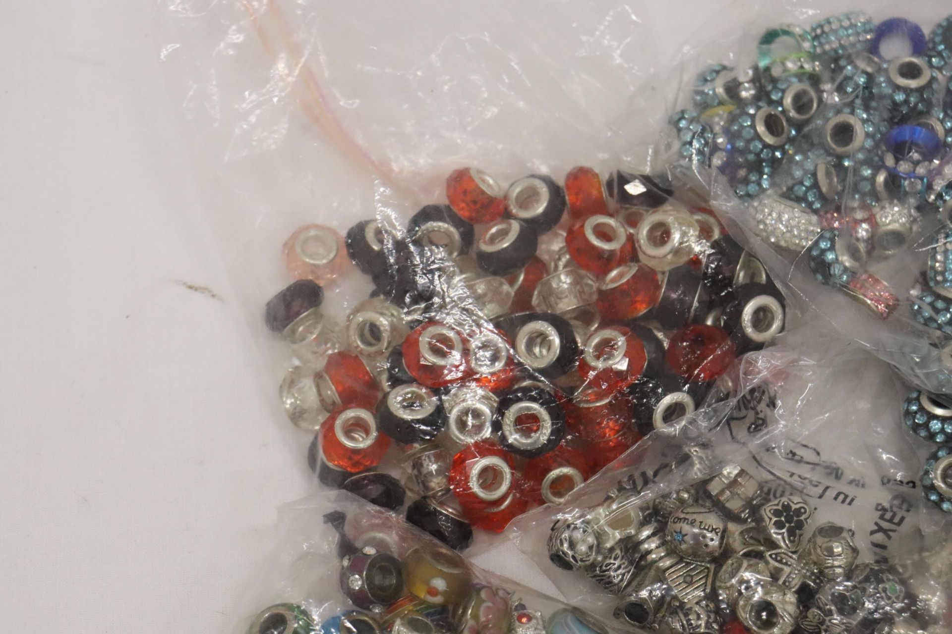 A LARGE QUANTITY OF PANDORA STYLE BEADS, SOME MARKED 925 - Image 2 of 7