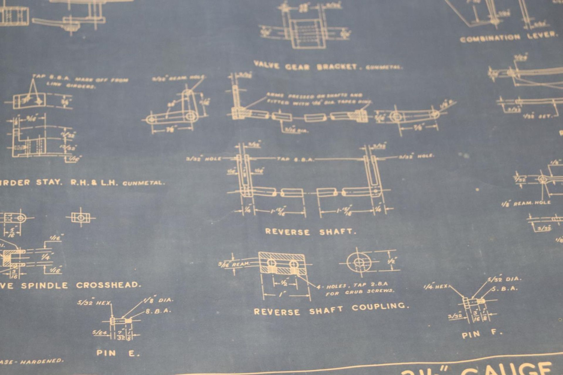 A BLUE PRINT/TRAIN SCHEMATICS FOR LOCOMOTIVES AND LMS PLAQUE - Image 6 of 7