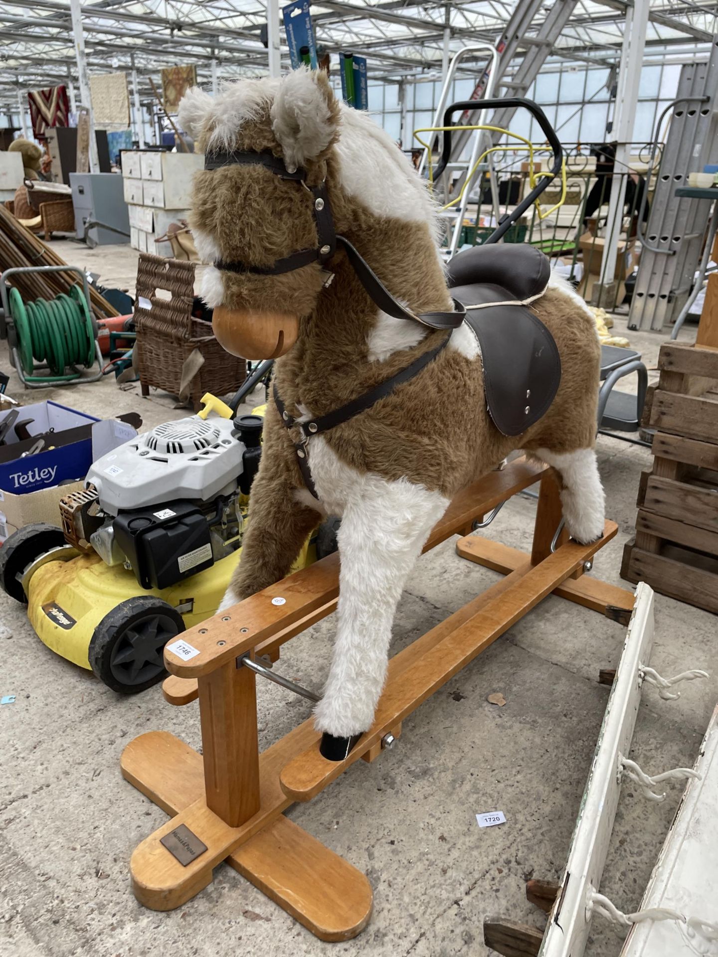 A MAMAS AND PAPAS PLUSH CHILDS ROCKING HORSE - Image 2 of 3