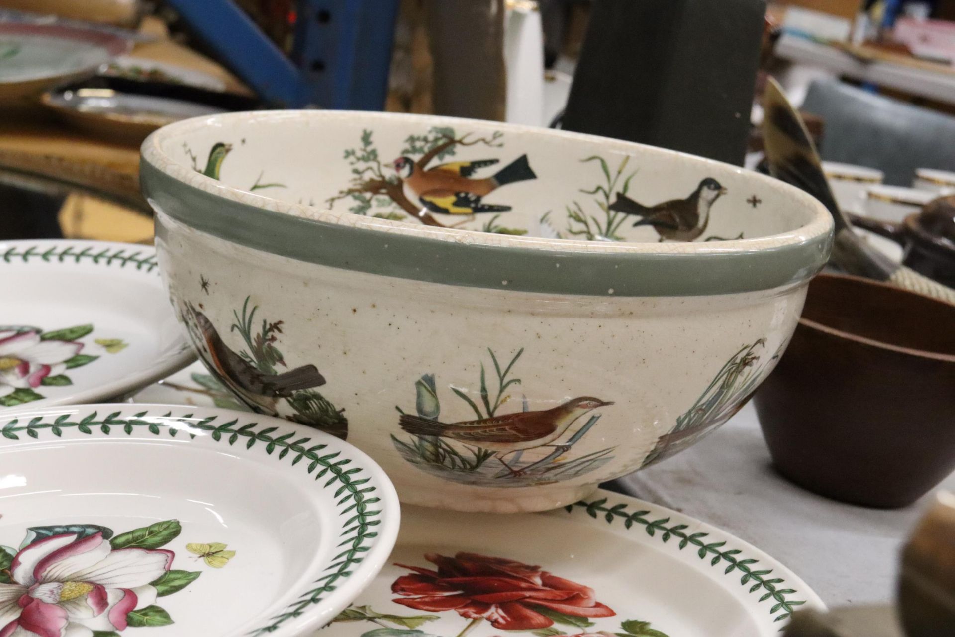 A QUANTITY OF PORTMEIRION TO INCLUDE EIGHT LARGE PLATES AND A LARGE 'BIRDS OF BRITAIN' BOWL, - Image 4 of 6