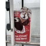 A METAL 'WALLS ICECREAM' SIGN