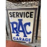 AN RAC SERVICE GARAGE ILLUMINATED LIGHT BOX SIGN