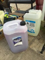 A 25L DRUM OF TRAFFIC FILM REMOVER AND A 25L DRUM OF CONCRETE DEGREASER