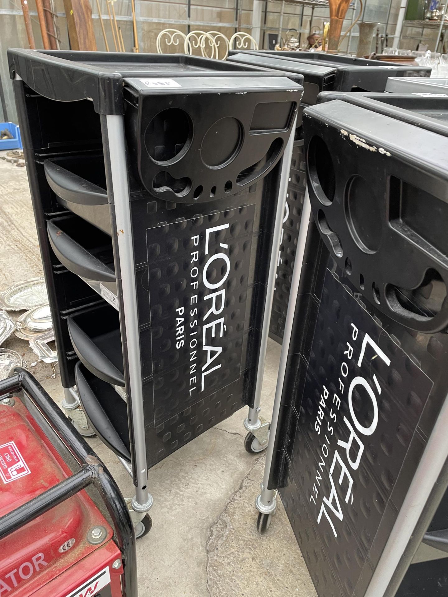 TWO LOREAL HAIRDRESSER TROLLIES - Image 2 of 2