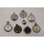 A COLLECTION OF SEVEN VINTAGE POCKET WATCHES