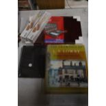 A COLLECTION OF ARTISTS ITEMS TO INCLUDE AN AS NEW IN CELLOPHANE BOXED CRIMSON AND BLAKE 35 PIECE