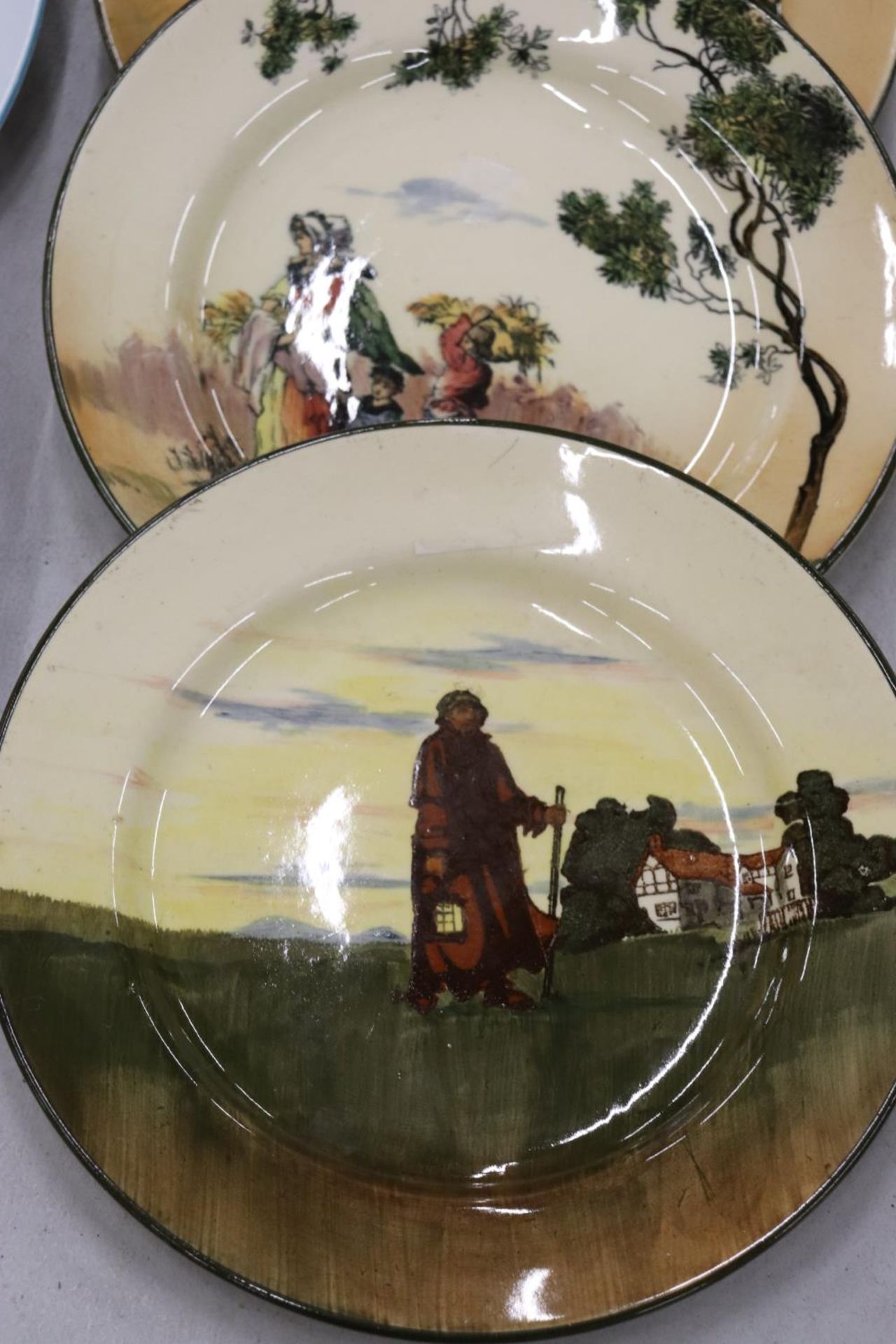 FOUR DOULTON SERIED WARE PLATES AND COFFEEPOT - Image 2 of 7