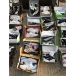 TEN PAIRS OF AS NEW AND BOXED SPORTS BOOTS AND TRAINERS