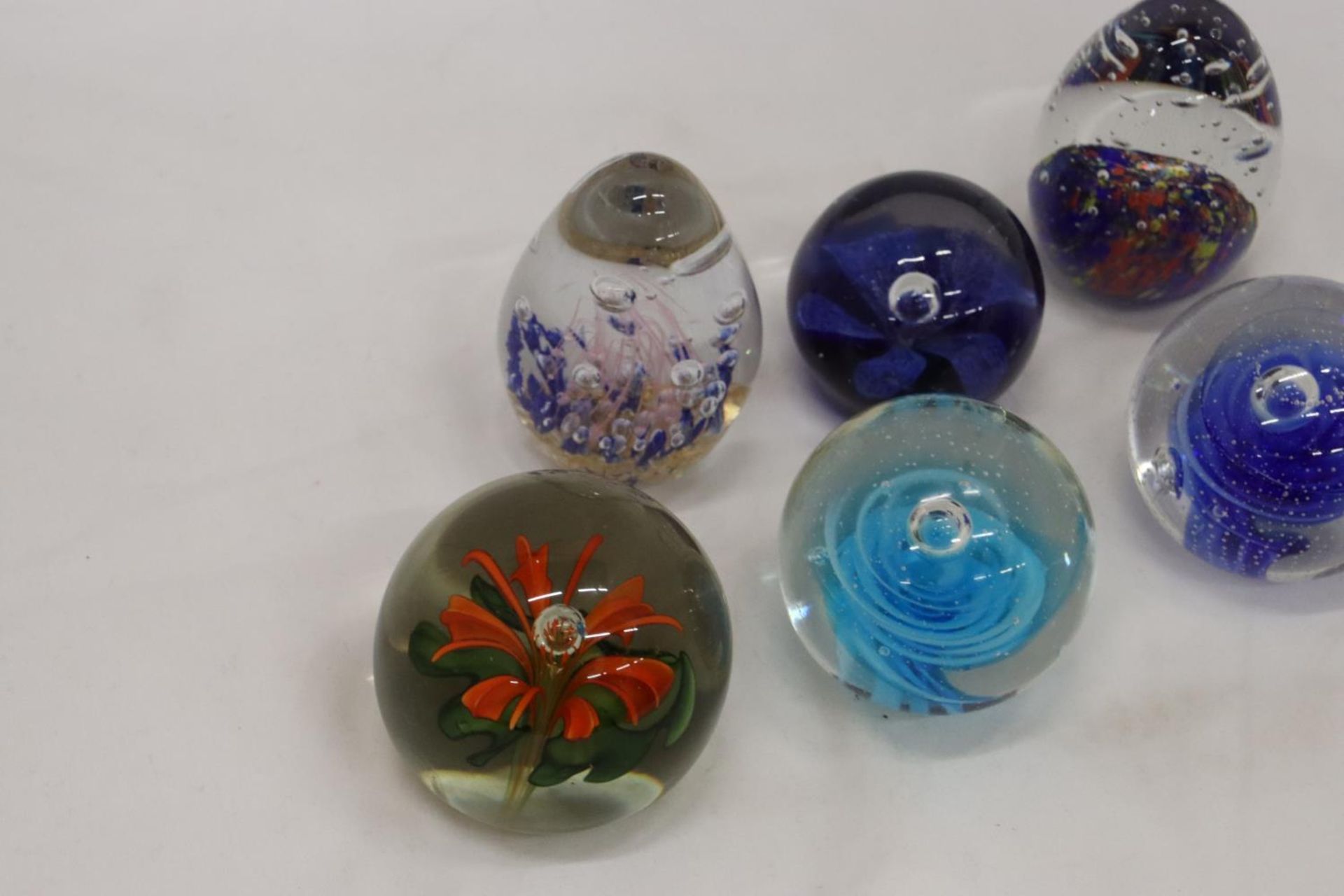 SIX GLASS PAPERWEIGHTS - Image 3 of 5