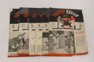 SIX MANCHESTER UNITED REVIEWS FROM 1948-1949 AND 1950-1951