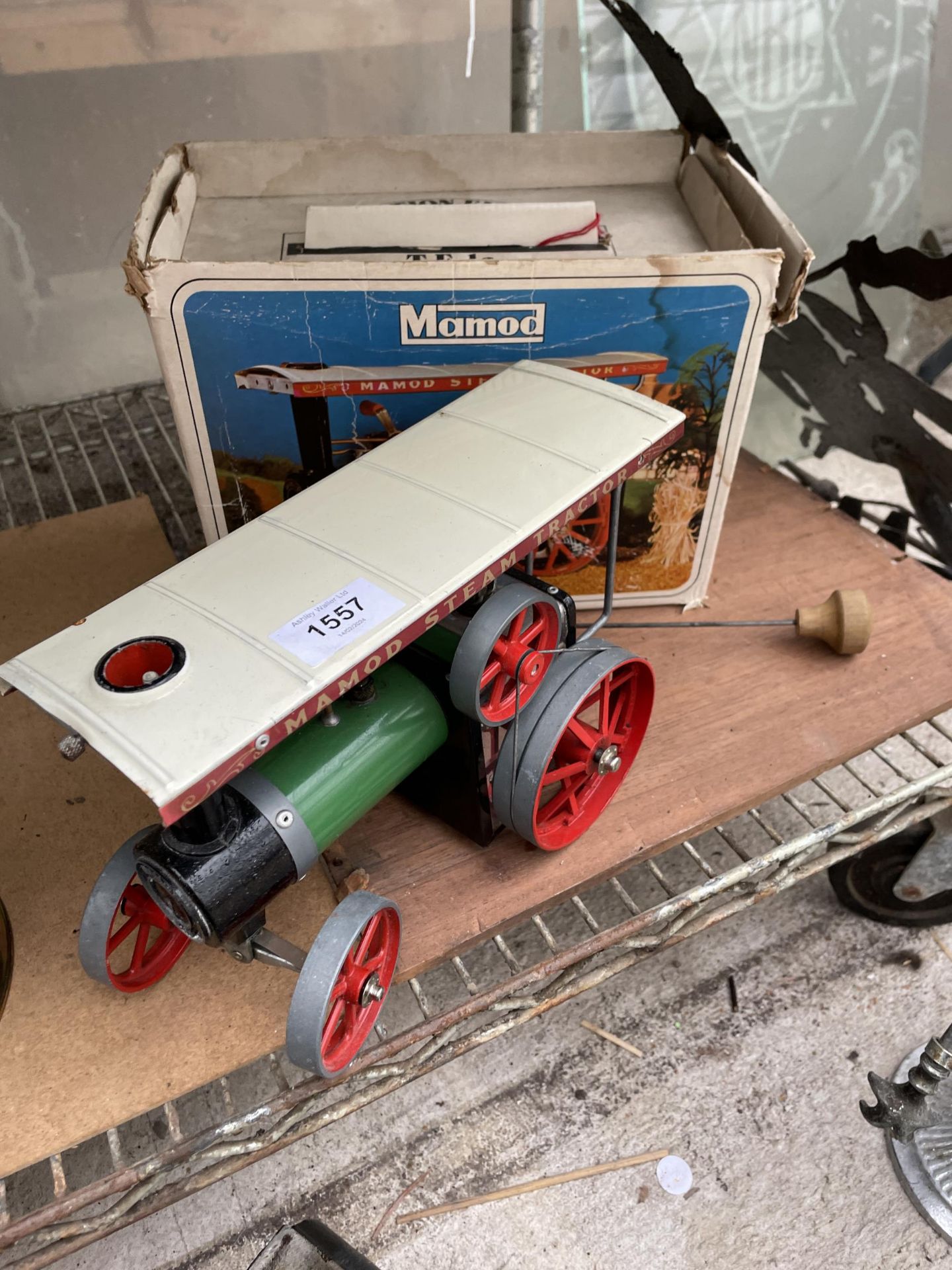 A BOXED MAMOD STEAM TRACTOR