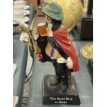 A 1950'S 'McEWANS EXPORT' CAVALIER BAR FIGURE, HEIGHT 24CM