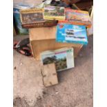 AN ASSORTMENT OF VARIOUS VINTAGE JIGSAW PUZZLES