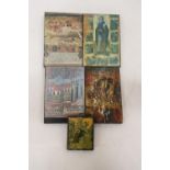 FIVE RELIGIOUS ICONS ON WOOD
