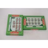 TWO BOXED VINTAGE SUBBUTEO TEAMS 654 SPURS AND 642 ARSENAL