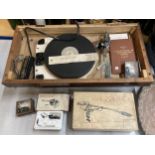 A GARRARD 301 TURNTABLE WITH INSTRUCTION, INSPECTION REPORT BOOK 3009 SME ARM, HEAD TYPE II IN