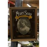 A PEARS SOAP ADVERTISING MIRROR 51CM X 41CM