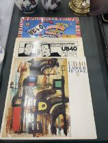 THREE UB40 VINYL LP RECORDS