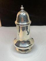 A HALLMARKED BIRMINGHAM SILVER SUGAR SIFTER