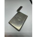 A HALLMARKED BIRMINGHAM SILVER CARD CASE