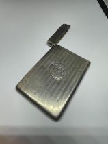 A HALLMARKED BIRMINGHAM SILVER CARD CASE