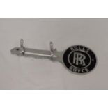 A CHROME ROLLS ROYCE KEY HOOK