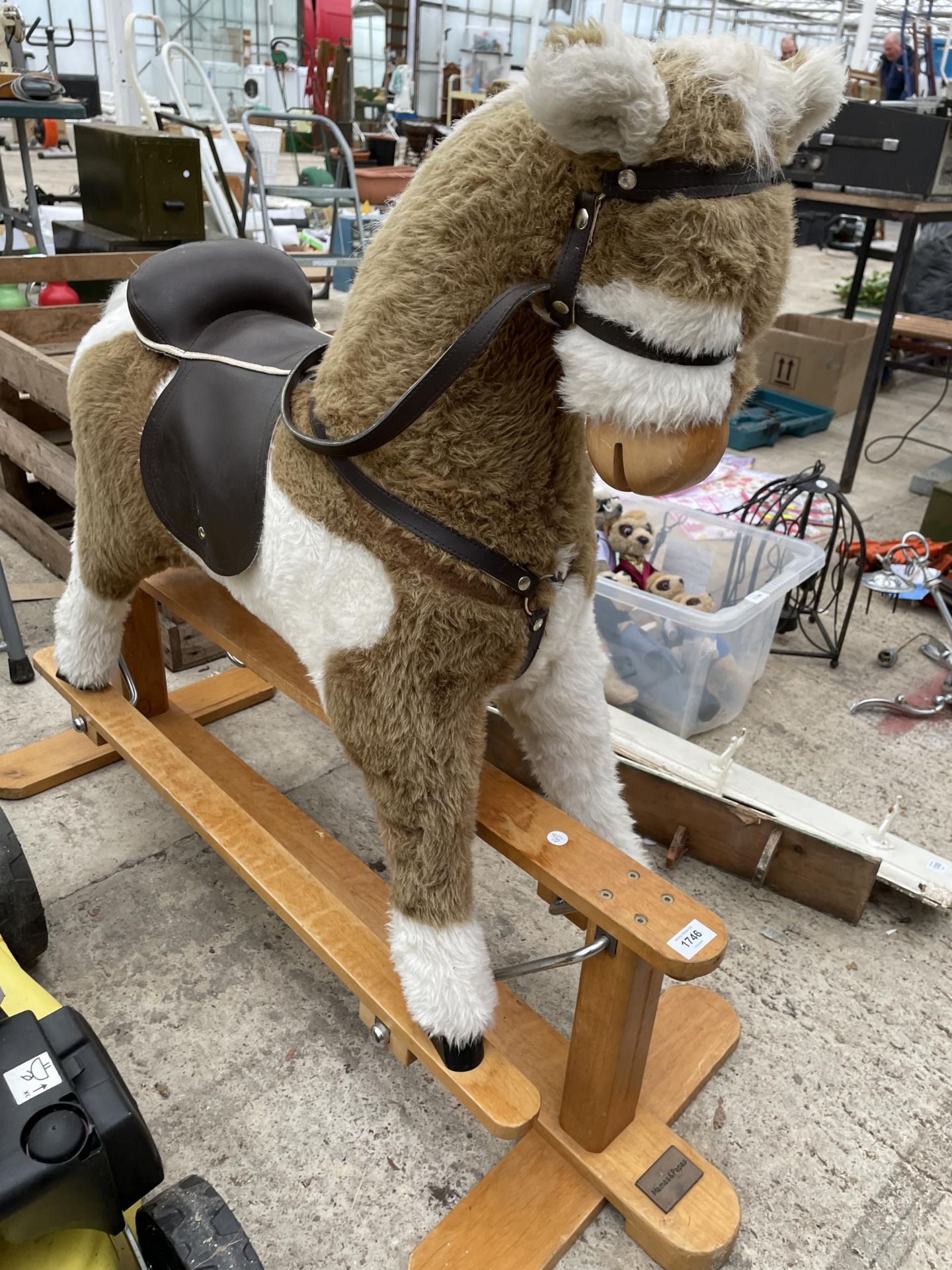 A MAMAS AND PAPAS PLUSH CHILDS ROCKING HORSE - Image 3 of 3