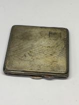 A HALLMARKED BIRMINGHAM SILVER CIGARETTE CASE