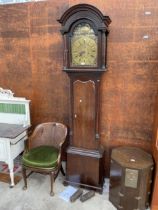 A LATE 18TH CENTURY OAK 8 DAY JND. WILLIAMSON (BOLD) LONGCASE CLOCK WITH BRASS DIAL, ROMAN NUMERIALS