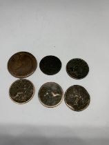 SIX GEORGE III COINS