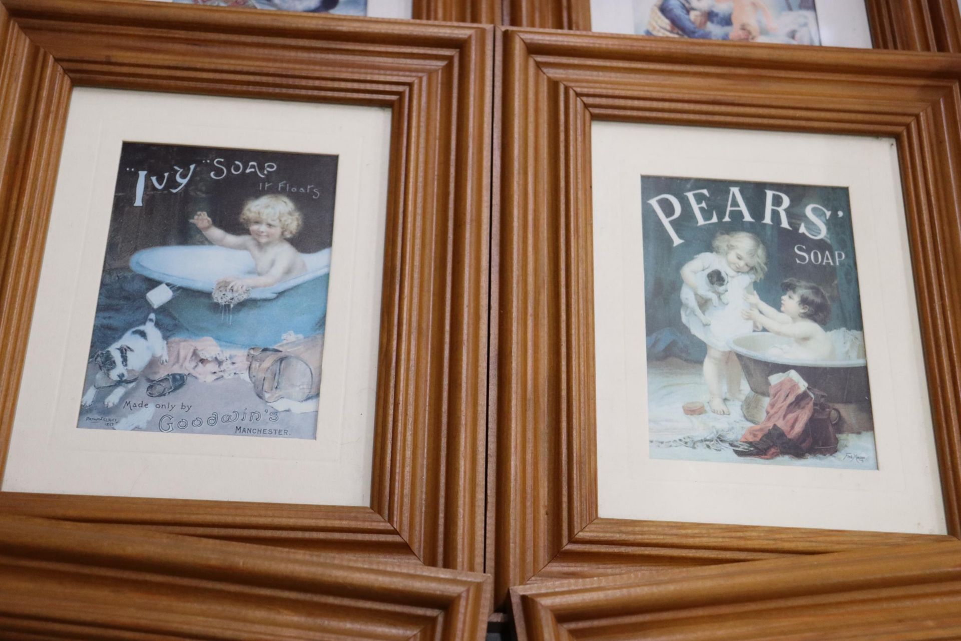 SIX FRAMED ADVERTISING PRINTS TO INCLUDE PEARS' AND LIFEBUOY SOAP, 23CM X 28CM - Image 3 of 6