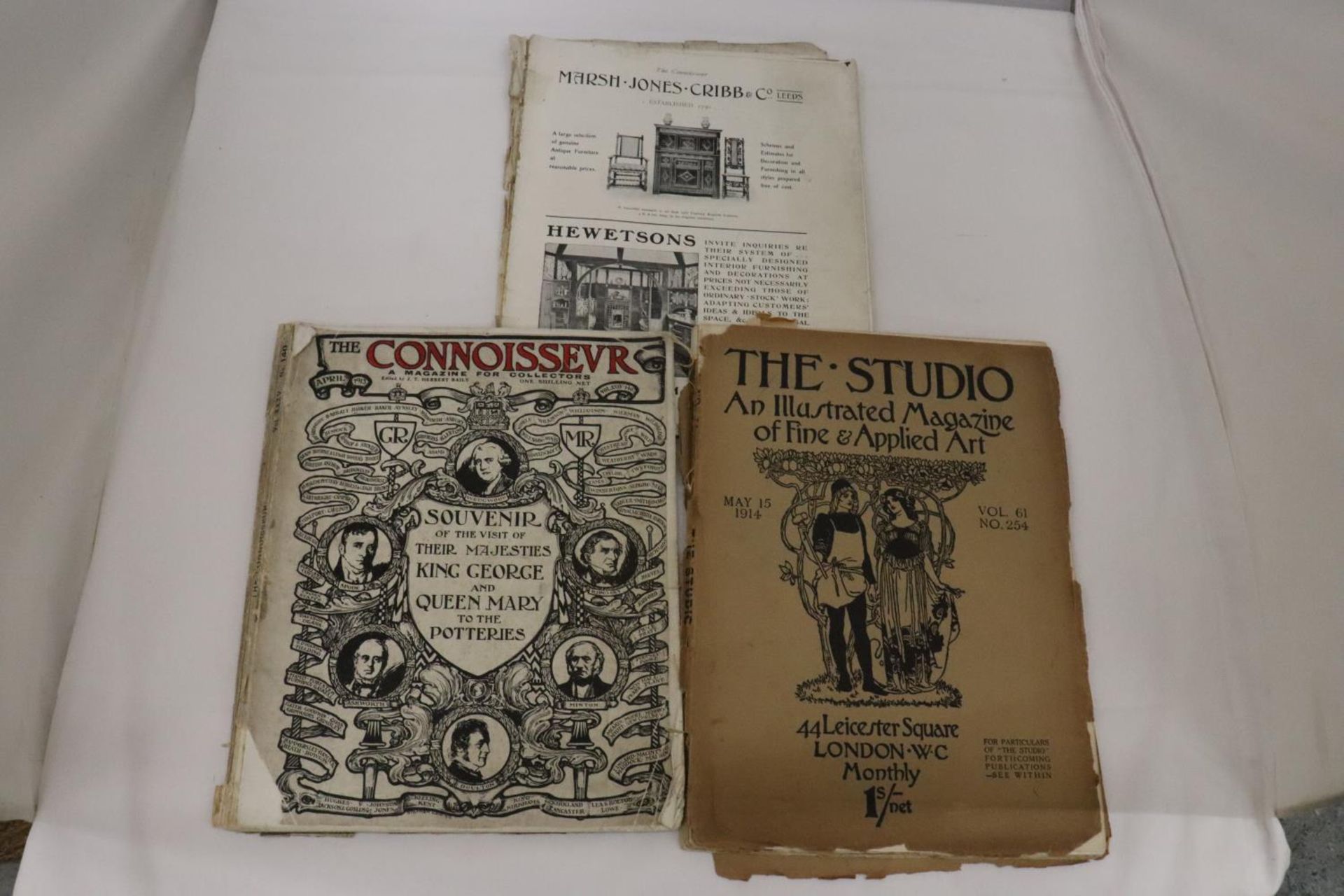THREE VINTAGE MAGAZINES TO INCLUDE TWO COPIES OF 'THE CONNOISSEUR', ONE BEING A SOUVENIR OF KING - Image 3 of 6