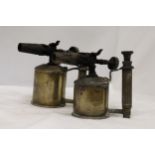 TWO VINTAGE BRASS 'SIEVERT', SWEDEN, BLOW TORCHES