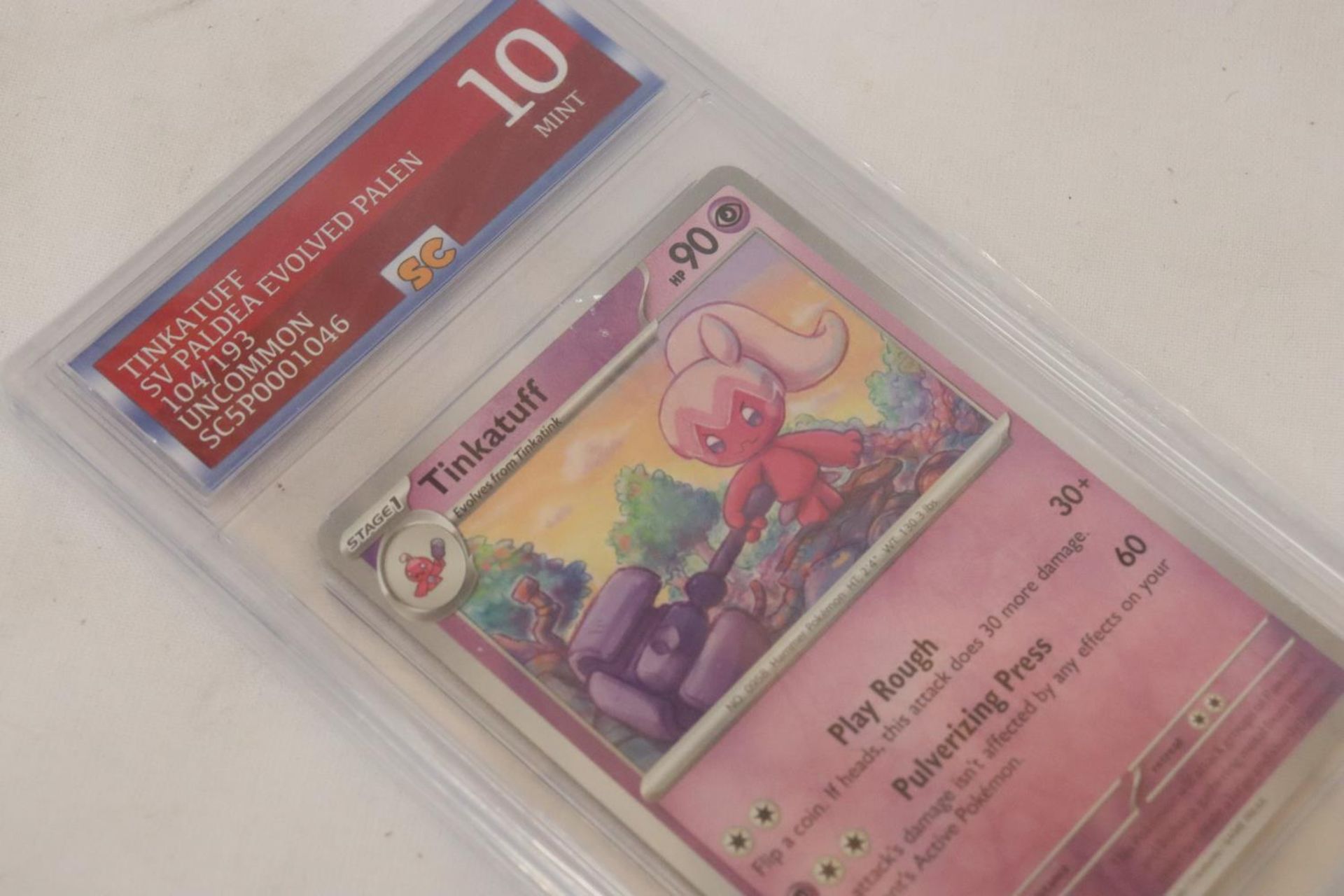 A GRADED 10/10, MINT, TINKATUFF, POKEMON CARD - Image 4 of 4