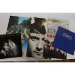 A COLLECTION OF VINYL LP RECORDS TO INCLUDE GENESIS, FOXTROT, THE BEATLES, ABBEY ROAD, BOB DYLAN,