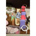 A 1966 AND 1994 BARBIE DOLLS WITH SALON ACCESSORIES, ETC