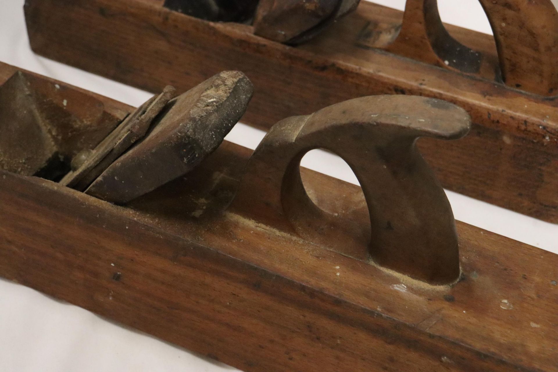 TWO LARGE WOODEN PLANES - Image 8 of 9