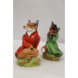 TWO LIMITED EDITION ROYALE STRATFORD FOX FIGURES