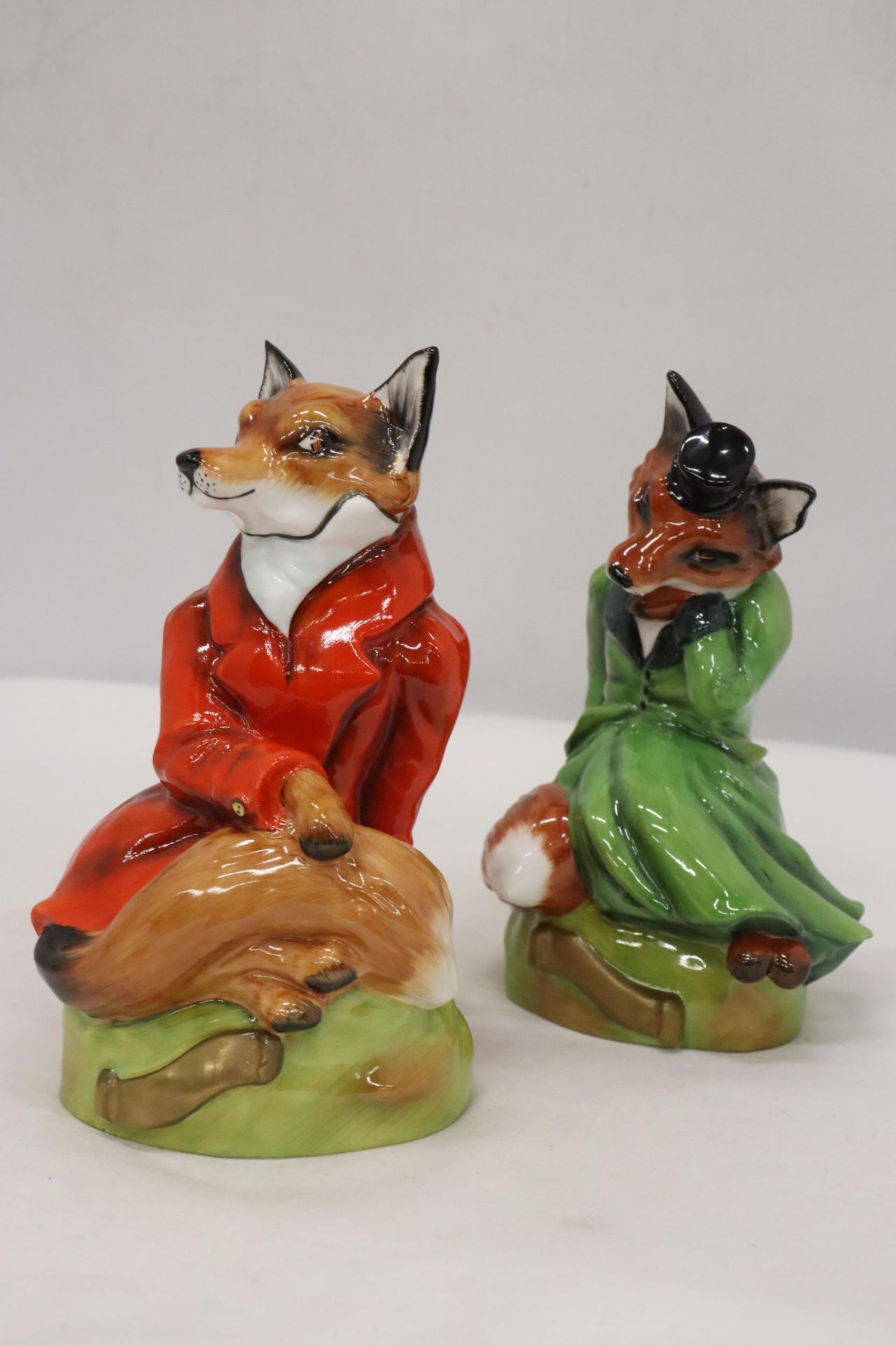 TWO LIMITED EDITION ROYALE STRATFORD FOX FIGURES