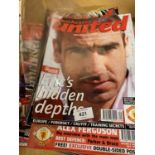 A COLLECTION OF MANCHESTER UNITED OFFICIAL MAGAZINES - APPROX 49 IN TOTAL