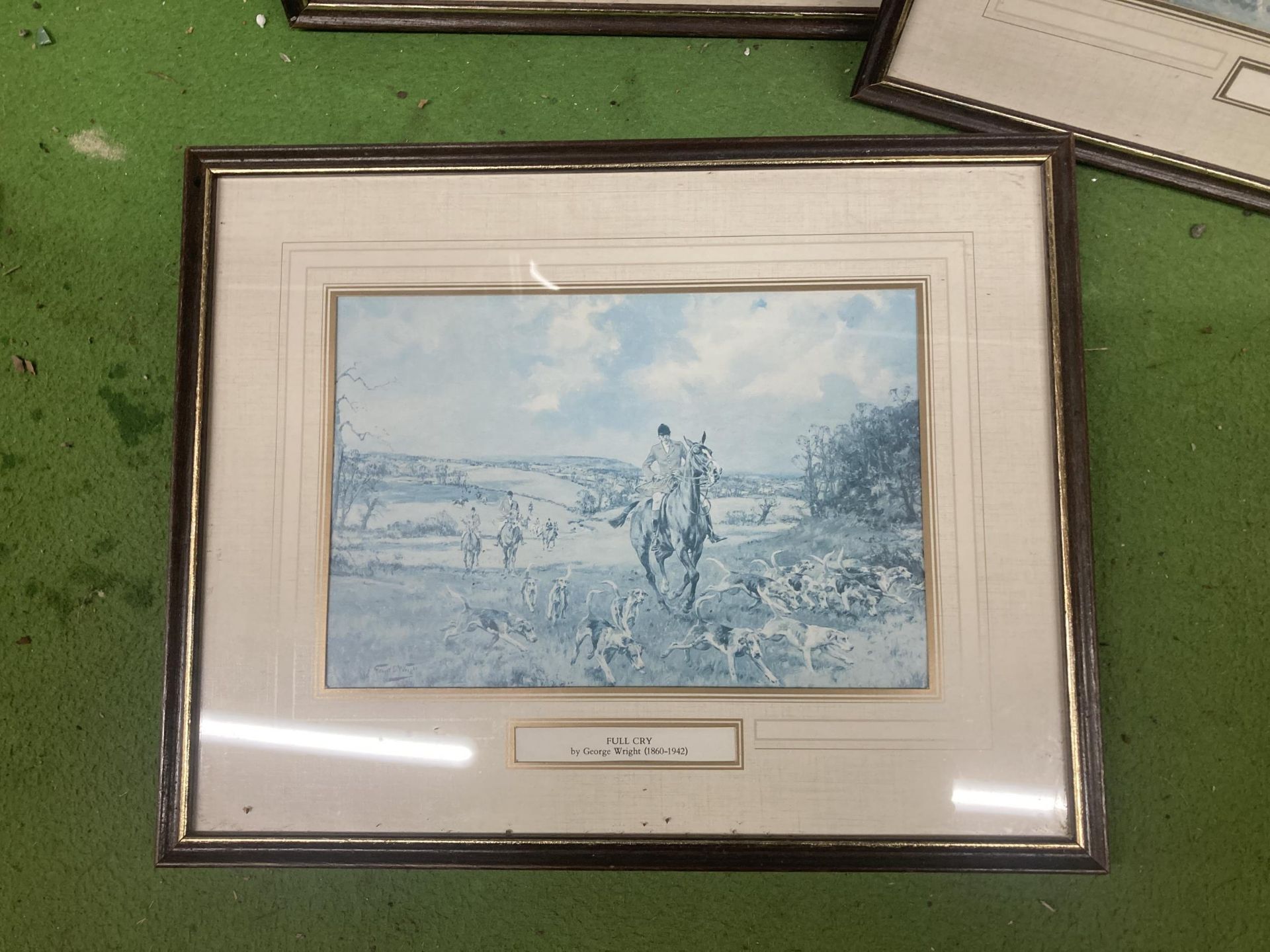 FIVE FRAMED HUNTING PRINT SCENES - Image 2 of 6