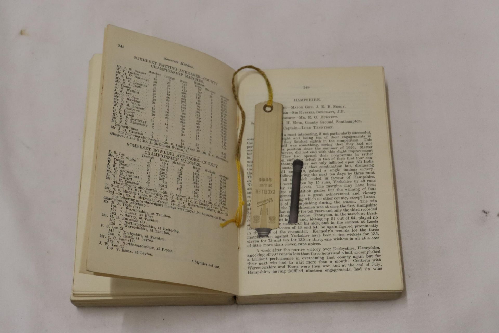 A 1933 COPY OF WISDEN'S CRICKETER'S ALMANACK. THIS COPY IS IN USED CONDITION, THE SPINE IS INTACT - Image 4 of 5